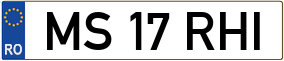 Truck License Plate